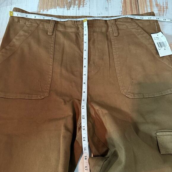 Kut From The Kloth Cargo Ankle Straight Leg Pants Size 16 Autumn Brown - Picture 10 of 11